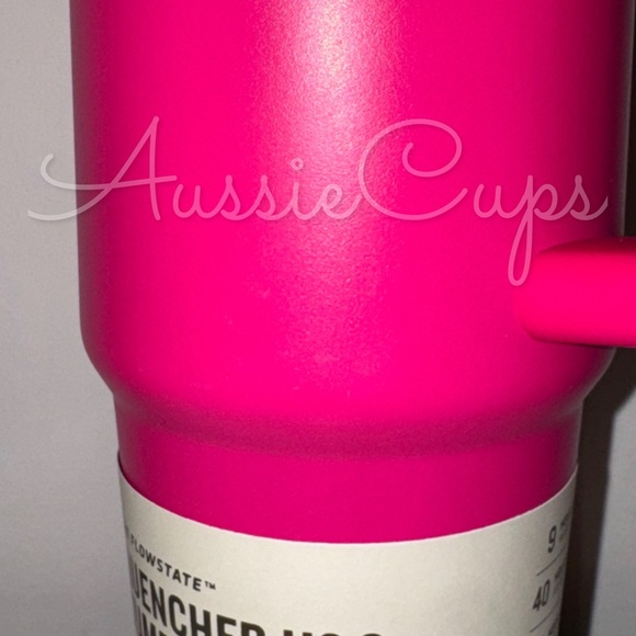 Stanley Passion Pink 30 oz Quencher Tumbler, Hot Pink & Turquoise, Minor Flaws - Picture 10 of 15